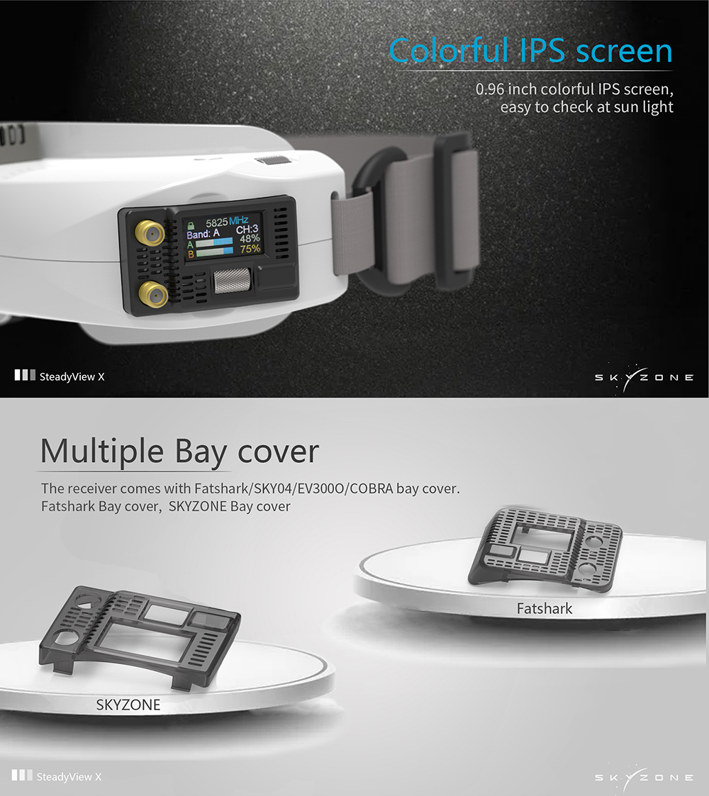SKYZONE Steadyview X 5/5.8G Re - đánh giá và giá Skyzone Steadyview X Receiver Module